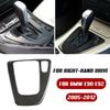 Car Gear Shift Panel Knob Cover Carbon Fiber Auto Box Interior Stickers For BMW E90 E92 E93 2005 2006 2007 2008 2009-2012year MD2