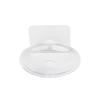 1/2 Pack Transparent Punch-Free Wall Soap Holder Draining Soap Tray Practical Bathroom Kitchen Gadget
