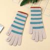 Women's Autumn and Winter Warm and Cold Gloves Outdoor Cycling Windproof Knitted Wool Gloves Student Touch Screen Thickened Gloves