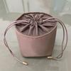 Red Tadpole Inner Pocket Mini Storage Bucket Bag - Modern Simple Design