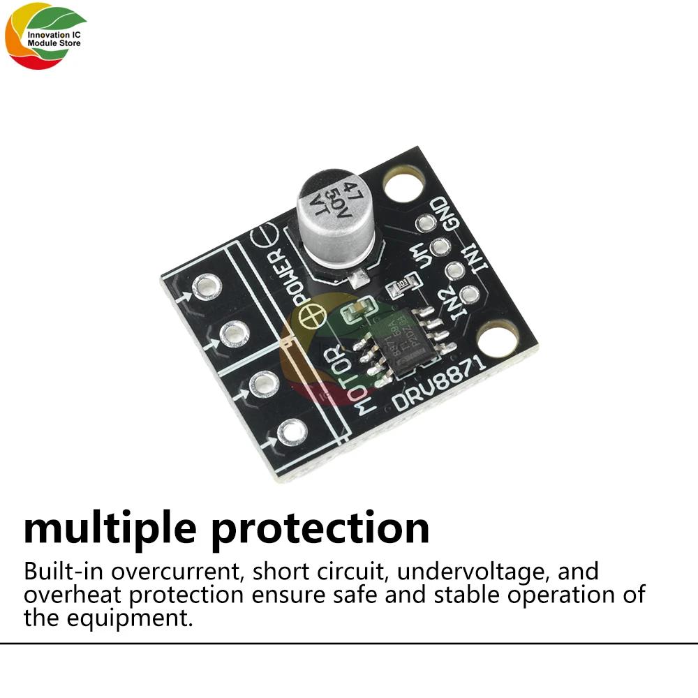 DRV8871 DC 6.5-45V Dc H-bridge Motor Driver Module 3.6A Brushed Motor Driver Pwm Control Driver Module Motor Driver
