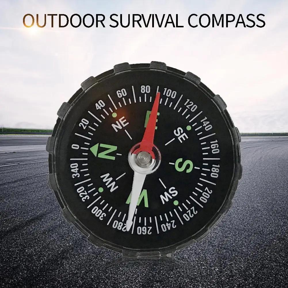1-10PCS Portable Mini Camping 45mm Outdoor Survival Compass Guider Navigation Button Design Pocket Compass Practical Guider