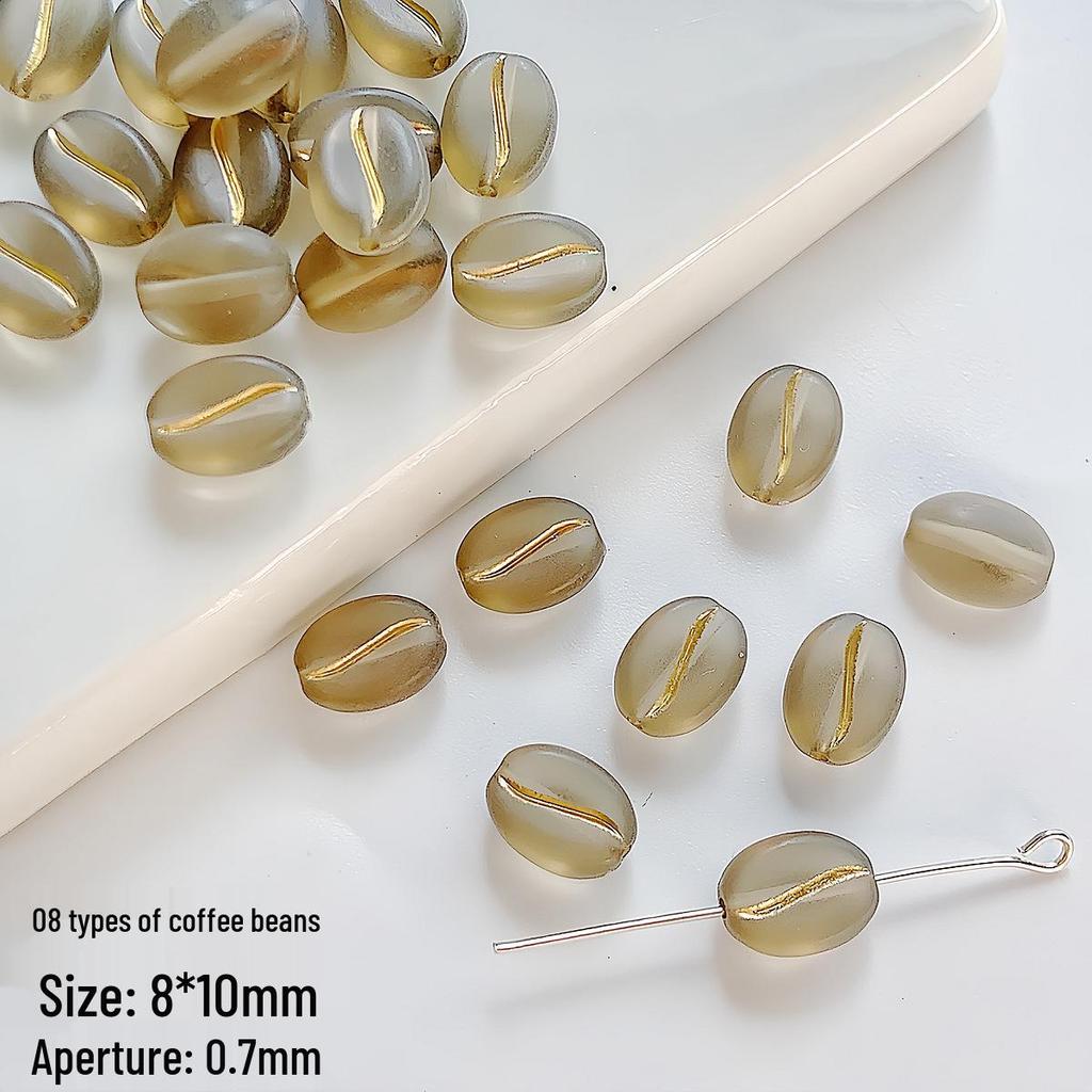 Czech-Style Coffee Bean Beads: DIY Jewelry Beading Supplies for Bracelets, Necklaces, Earrings