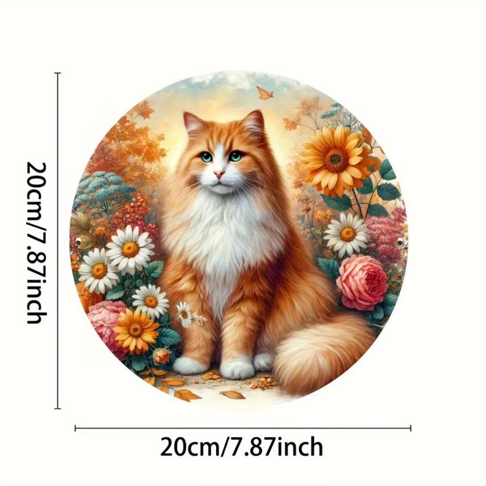 Tin Art Painting Metal Wall Decor 20x20cm Handmade Craft Home Decorative Plate