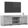 TV Cabinet 130 x 33 x 47 cm Concrete Grey Particleboard