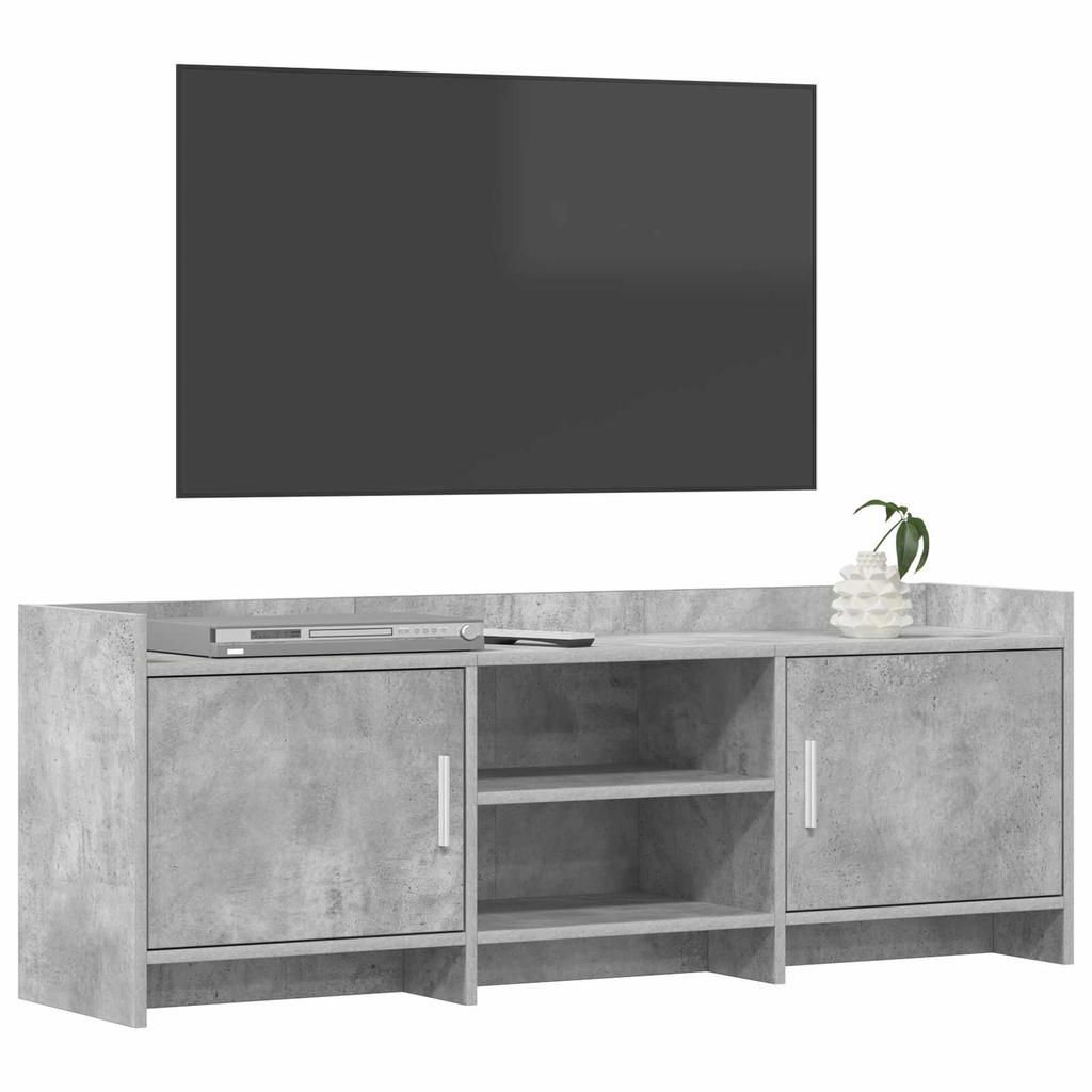 TV Cabinet 130 x 33 x 47 cm Concrete Grey Particleboard