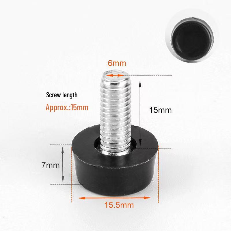 Adjustable Furniture Heightening Foot Pad (M6/M8/M10) – Screw Base for Shelves
