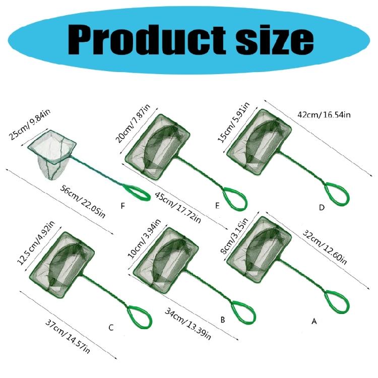 10Pieces Aquariums Maintenance Net for Fish Catching and Waste Removal Stable and Efficient Fishing Net with Fine Mesh