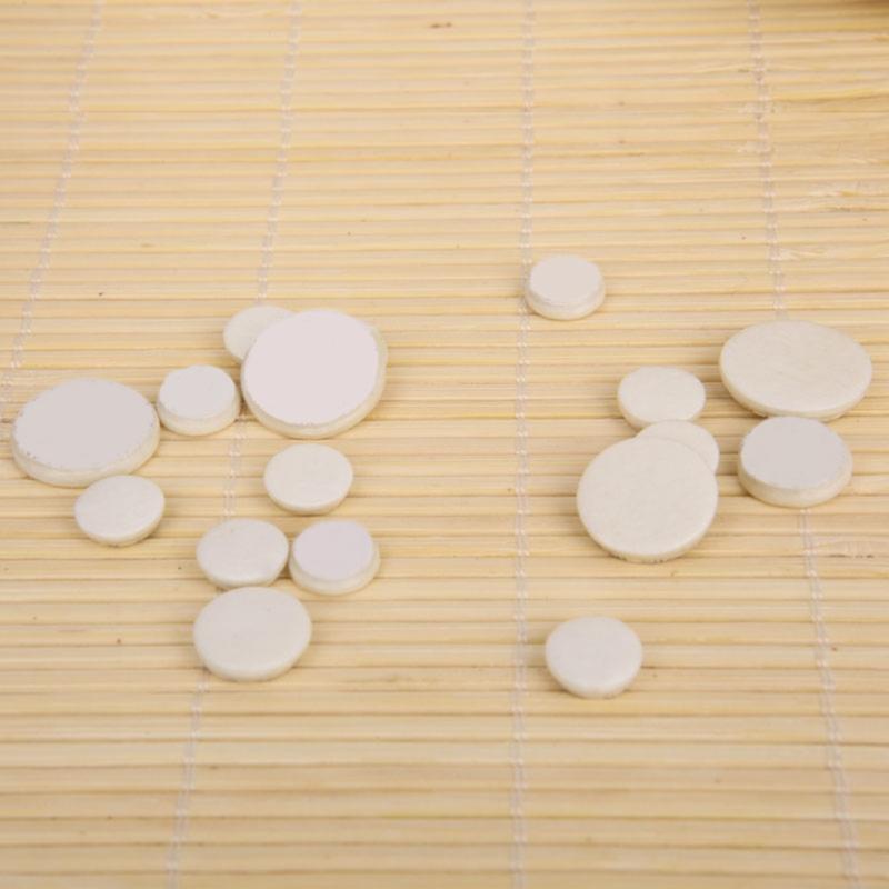 17Pcs Faux Leather Key Pads Musical Woodwind Wind Music