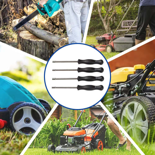 Manual Adjustment Tool Kit (4-Piece Set) with Carburetor Driver and Carburetor Adjustment Tool for Lawn Mowers, Chainsaws, Small Engines, Motorcycle P