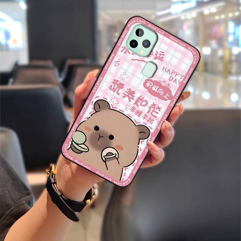 Anti-knock Cartoon Phone Case For Oukitel C22 Protective Soft Case Cute Silicone Full Wrap Couple Back Cover Waterproof