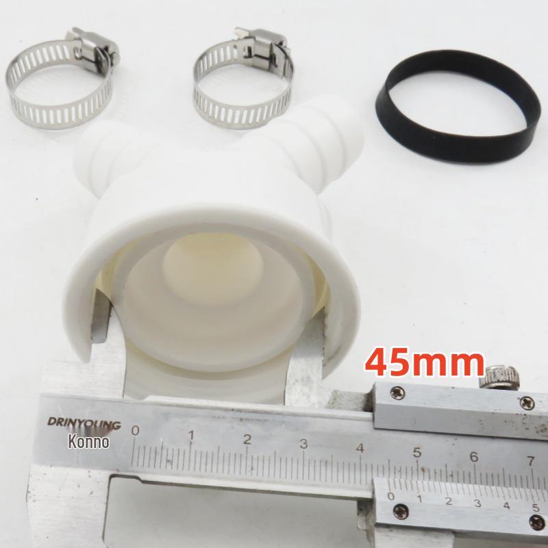 Washing Machine Y-Type Drain Hose Connector, Two-in-One 1-Inch Tee Converter