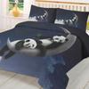 Moon Night Sky Panda Bamboo Star Animal Duvet Cover With Pillow Case Custom 3pcs Bedding Set Quilt Cover Double Bed Home Textile