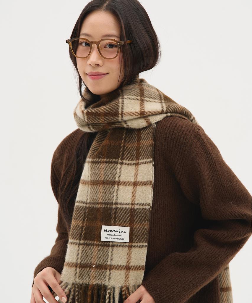 Blond9 Basic Two-Way Knit Zip-Up Cardigan_Brown