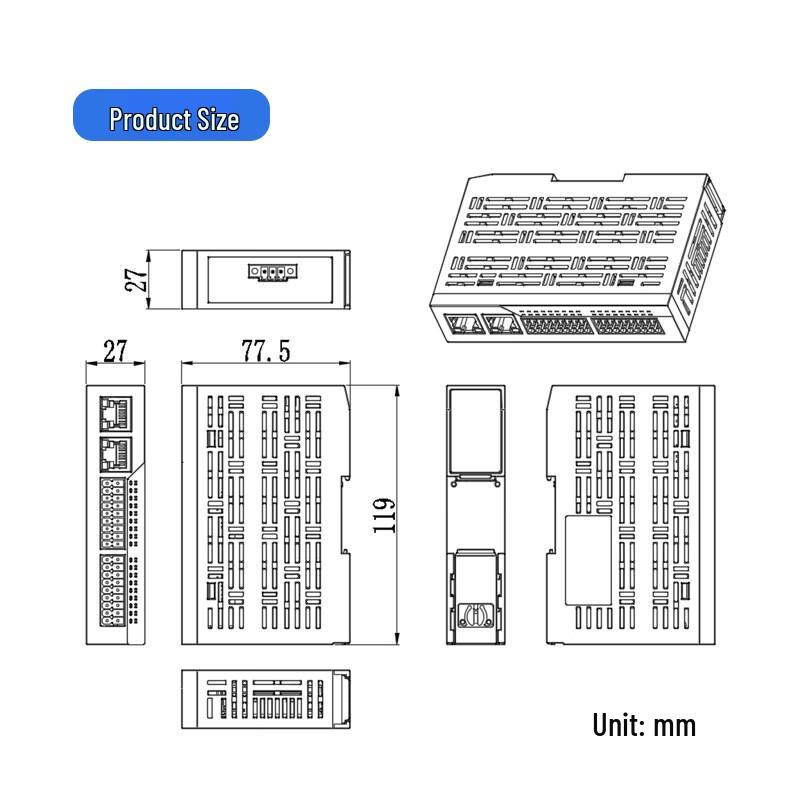 EDS-32AT-D2 EtherCAT Remote I/O Data Acquisition Module (CN version)