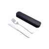 Portable Stainless Steel Cutlery Set: Spoons, Chopsticks, Knife, Fork - Three-Piece Set