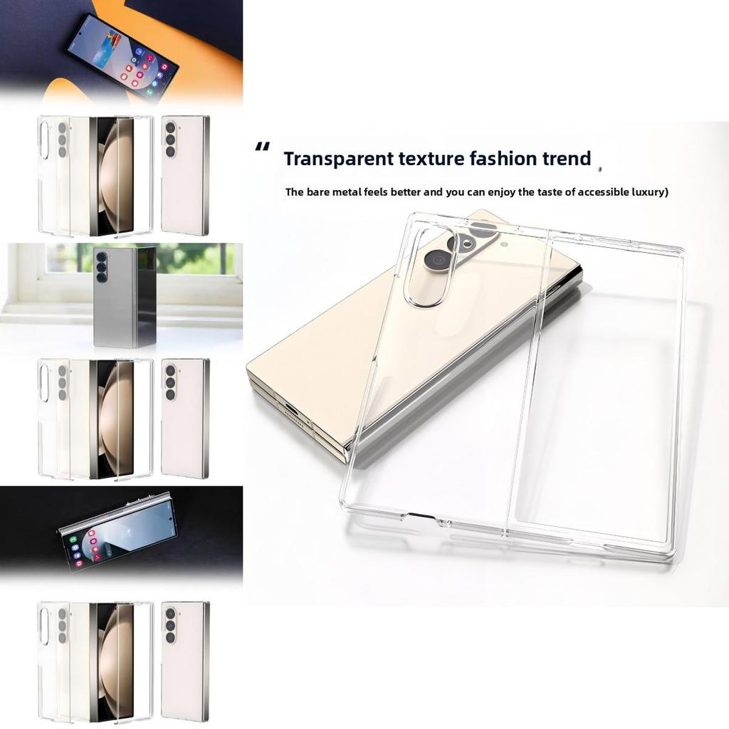 For Samsung Galaxy Z Fold Foldable Phone Cover With Transparent Flip Design And Impact Resistance For Daily Use