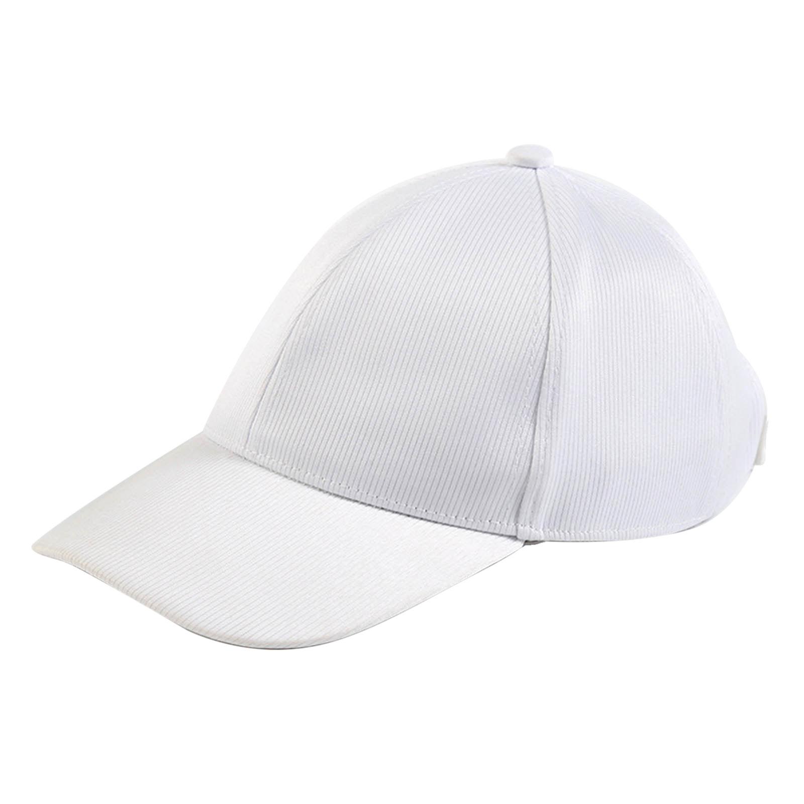 

Shinning Baseball Cap All-Match LED Glowing Hat for Adult Nightclub Bar Dancing Cool Breathable Baseball Cap Unisex белый