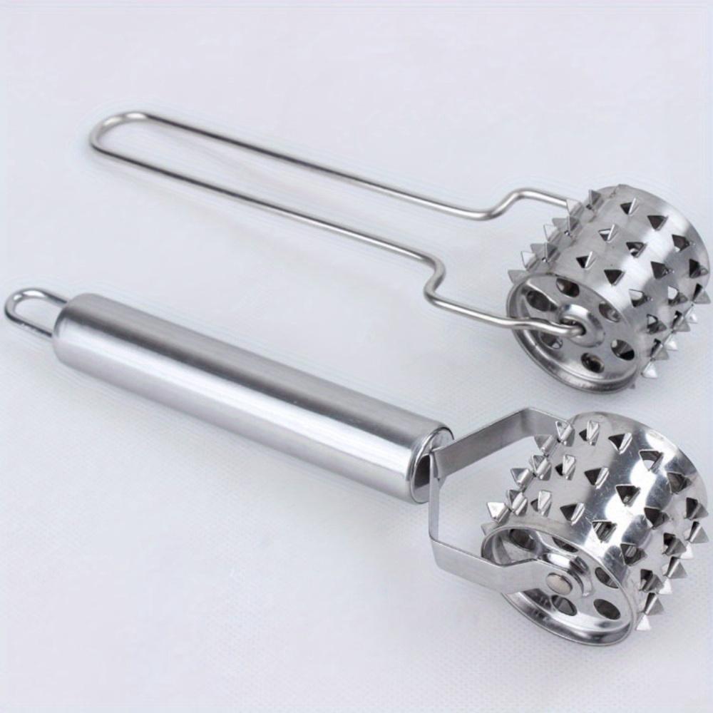 1Pc Stainless Steel Meat Tenderizer Chopper Roller Hammer for Steak Knock-Sided Pork Pounders Cooking Kitchen Tools