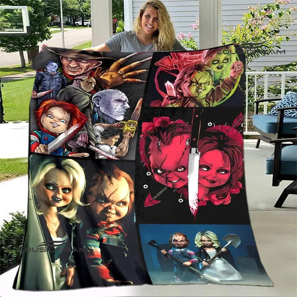 Horror movie Cult of Chucky printing blanket warm blanket soft and comfortable blanket Home travel blanket birthday gift