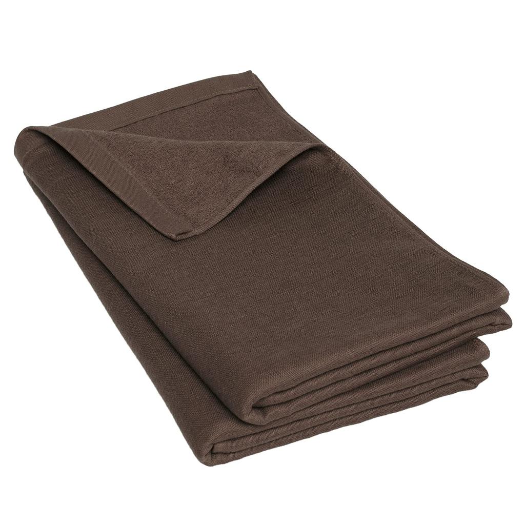 Bloom Gauze Bath Set of Senshu Cotton Japanese-Made Towels, 2, Speed-Dry Towels, Quick-Drying, Lightweight, Thin, 100% (Brown)