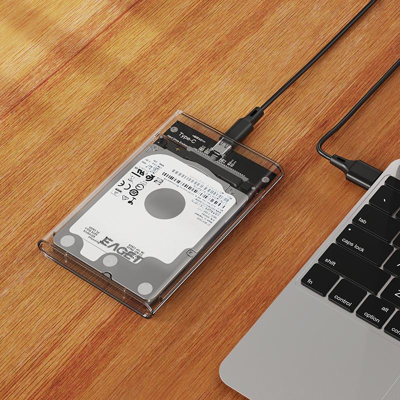 EAGET Carcasă Externă pentru Hard Disk de 2,5'' USB 3.0 la SATA III Carcasă pentru Hard Disk pentru HDD SATA SSD de 2,5 Inci Suport Max 6TB UASP