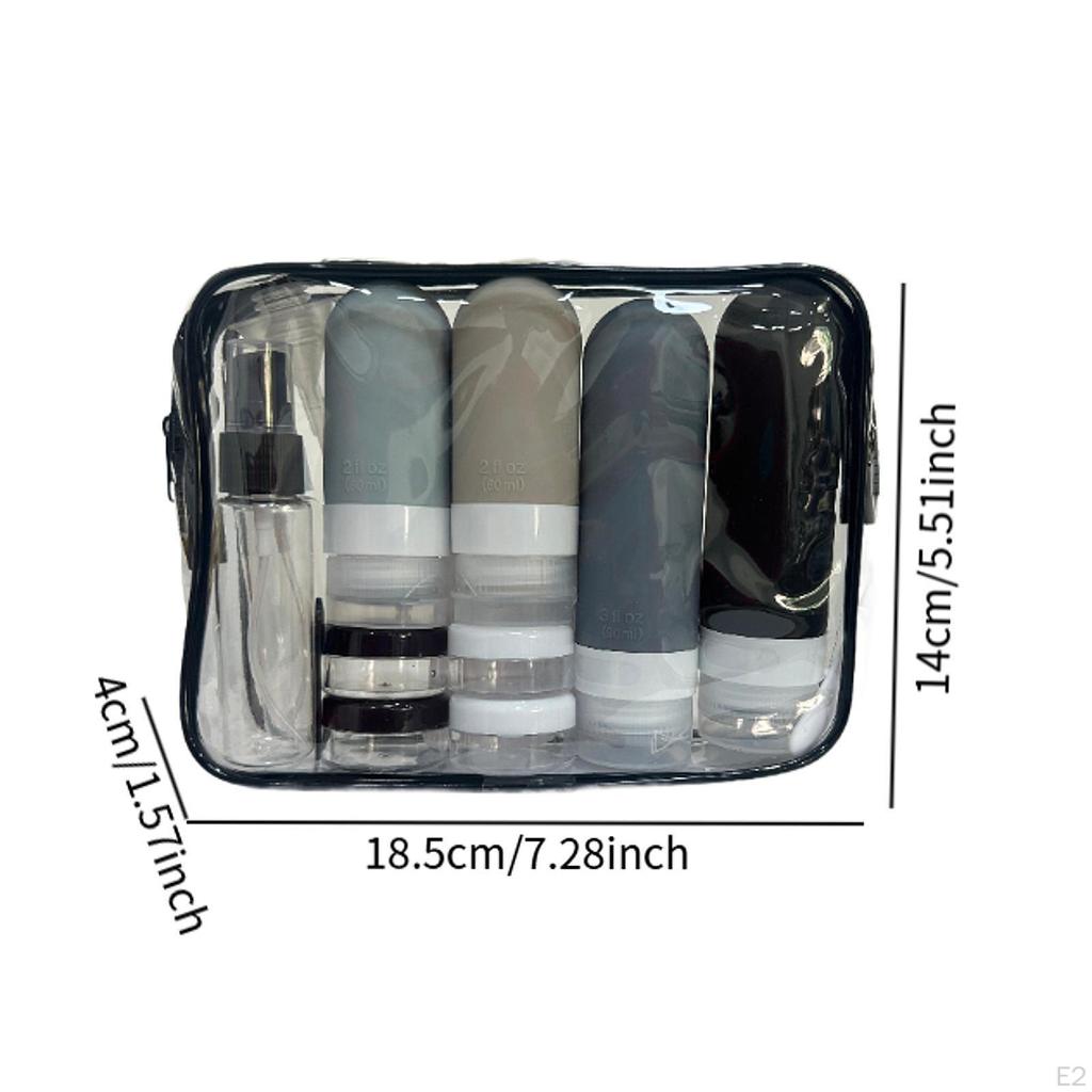 16 Pieces Travel Bottles Containers Reusable Multipurpose Empty Cream Jars Dispenser for Cosmetics