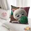 pc Cute Cartoon SSuperKitties Pillow Case Fashion Square Pillowcase Bedroom Sofa Room Ins Decoration Leisure