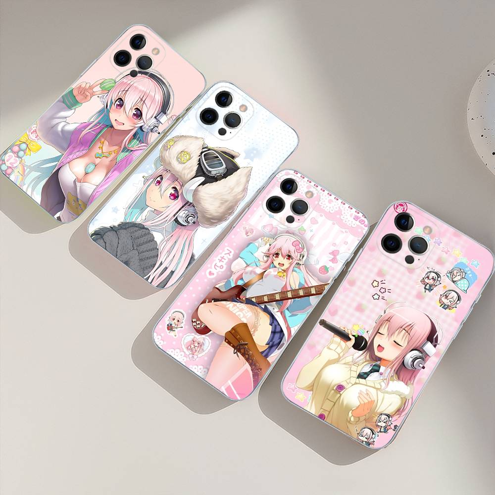 Classic Virtual Singer Super S-Sonico Phone Case For IPhone 17 16 15 14 13 11 12 Pro Max 16 Plus Transparent