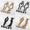 3D Men Women Toilet Signs Acrylic WC Plaque Orientation Sign Wc Signage  Door Plates