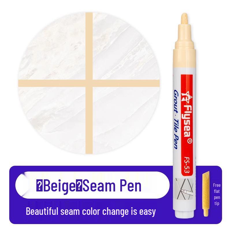 Tile & Grout Color Repair Pen - Quick-Drying Touch-Up Tool for Floors and Furniture