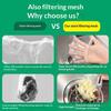 100 Pcs Kitchen Sink Anti Clog Drain Mesh Bags Upgraded Extra Thick Elastic Edge Dense Filter for Food Residue Home Use