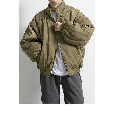 Men's Winter Retro Stand Collar Cotton Baseball Jacket Coat - Casual, Warm, and Trendy