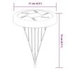VidaXL Solar Ground Lights and Outdoor Ground Stakes 4 Pcs, Solar Ground Lighting, Solar Landscape Lighting At 4008198