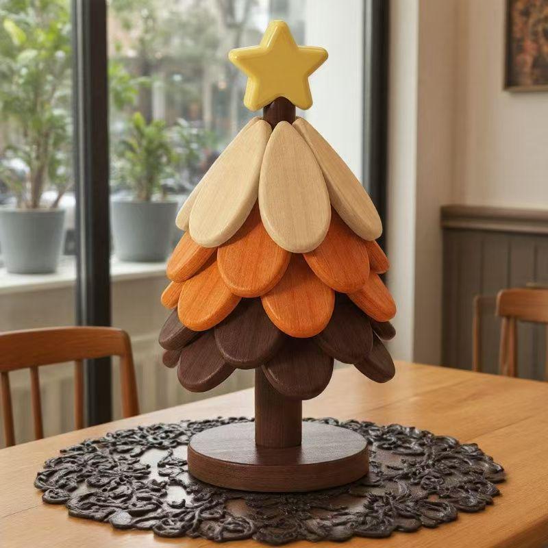 Tree-Themed Heat-Resistant Coaster - Creative Holiday Tea Cup Pad