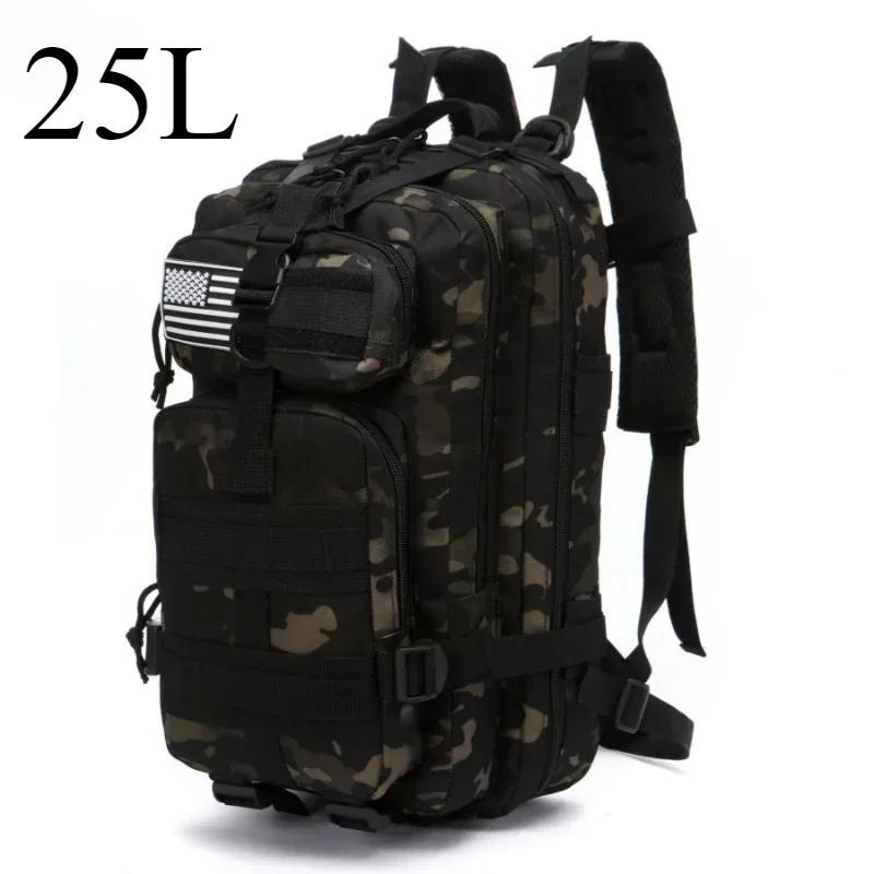 25L/50L Rucsac tactic Molle Bag Genți de exterior Rucsac pentru drumeții Camping Trekking Vânătoare Pescuit Genți GYM Rucsacuri