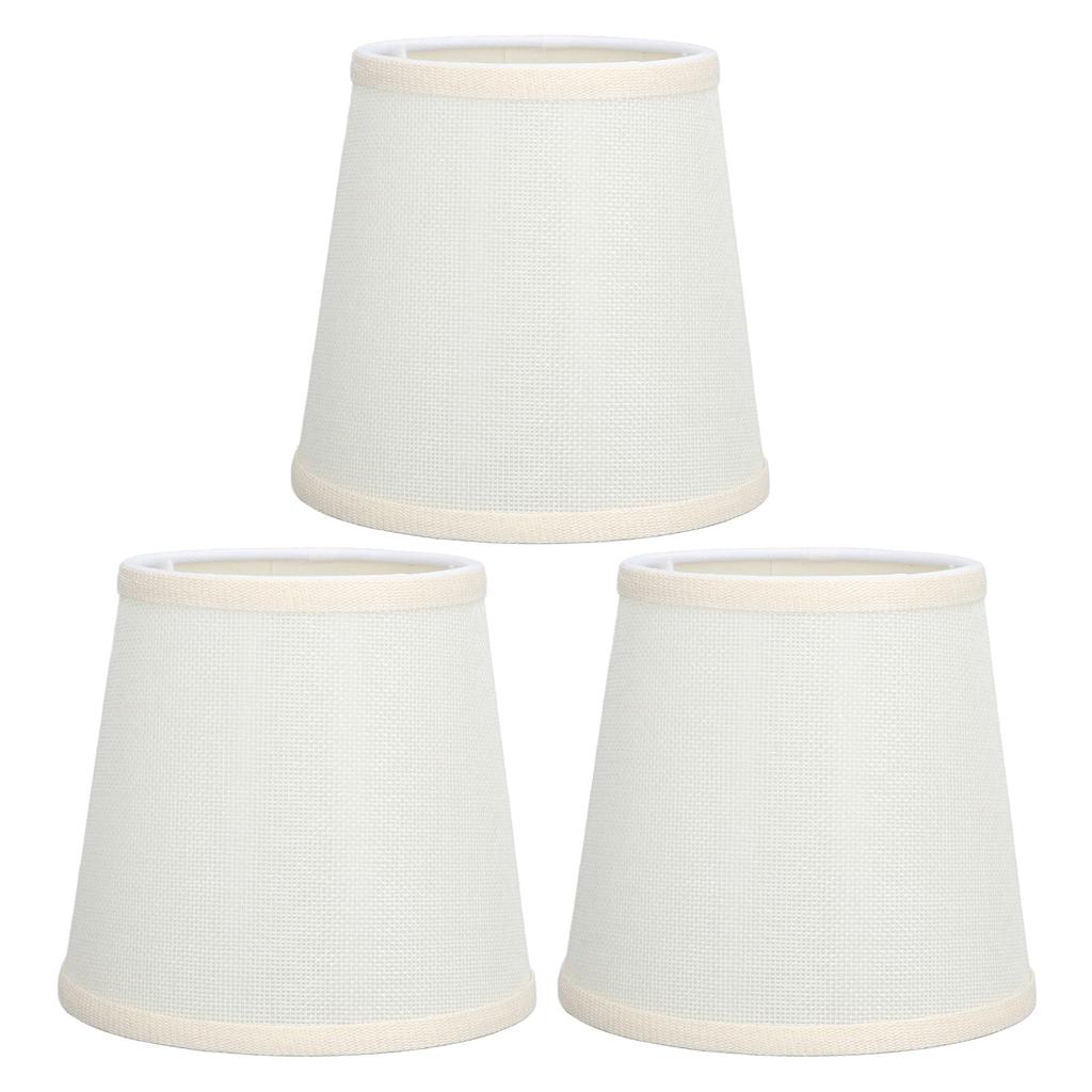 3Pcs Table Lampshade Hand Crafted High Transmittance Soft Cloth Highly Durable Safe Design Small