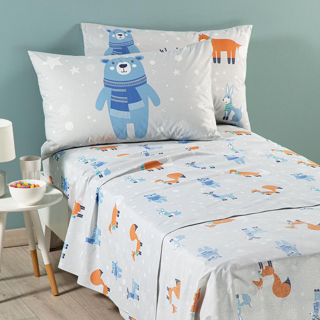 Completo Lenzuola in Cotone Teddy Caleffi Kids