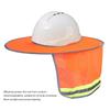 Reflective Hard Hat Orange Helmet Portable Sun Shade  Outdoor