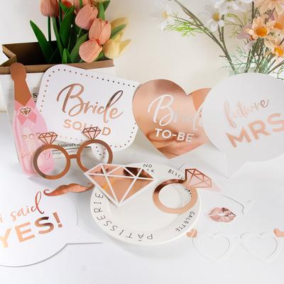Team Bride To Be Photo Booth Props Wedding Decoration Bridal Shower Mask Photobooth Bachelorette Hen Party Funny Selfie Props
