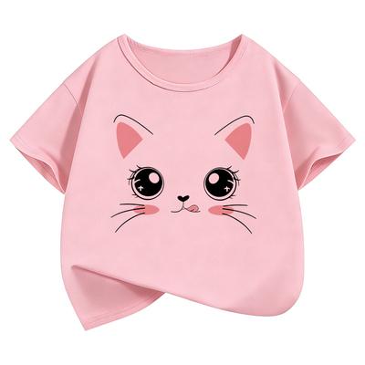 2026 Funny Cat Meme Funny T Shirts Short Sleeve Kids Children's T-shirt Boys Girls Summer Spring Casual Top Tee Shirt