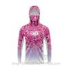 Mens Quick-Dry Ice Silk Long Sleeve Fishing Shirt UPF50 Sun Protection Hooded Tee With Integrated Face Cover