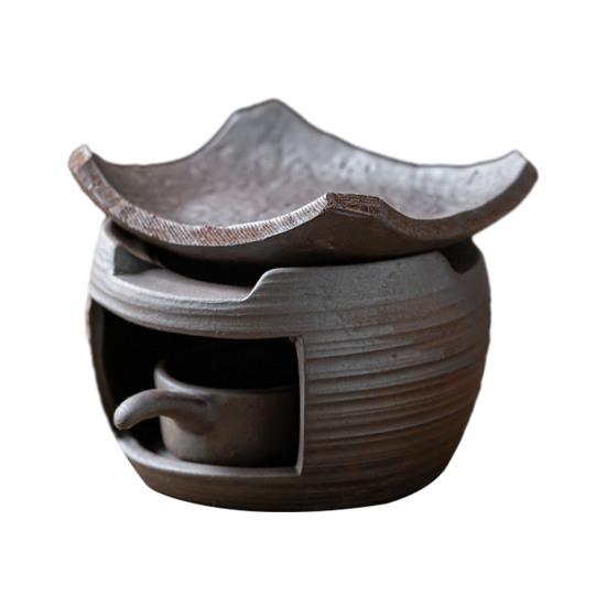 Ceramic Aromatherapy Candle Warmer Incense & Tea Pot Heater Diffuser Zen Atmosphere Decor for Home Meditation