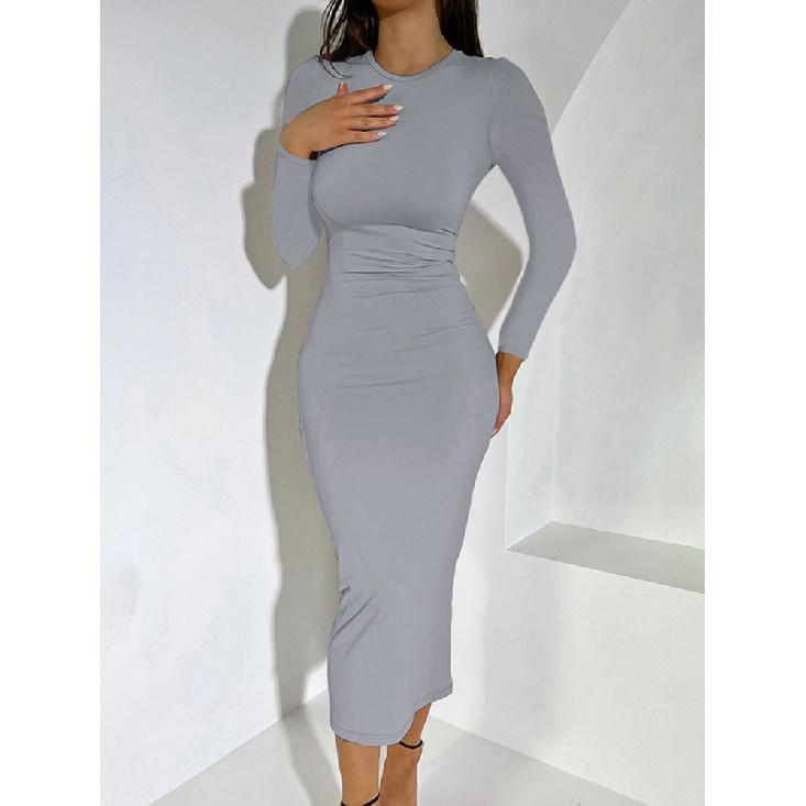 Ladies' New Spring And Summer Fashion Temperament Commuting Breathable And Comfortable Sexy Shirt Long Skirt Dress
