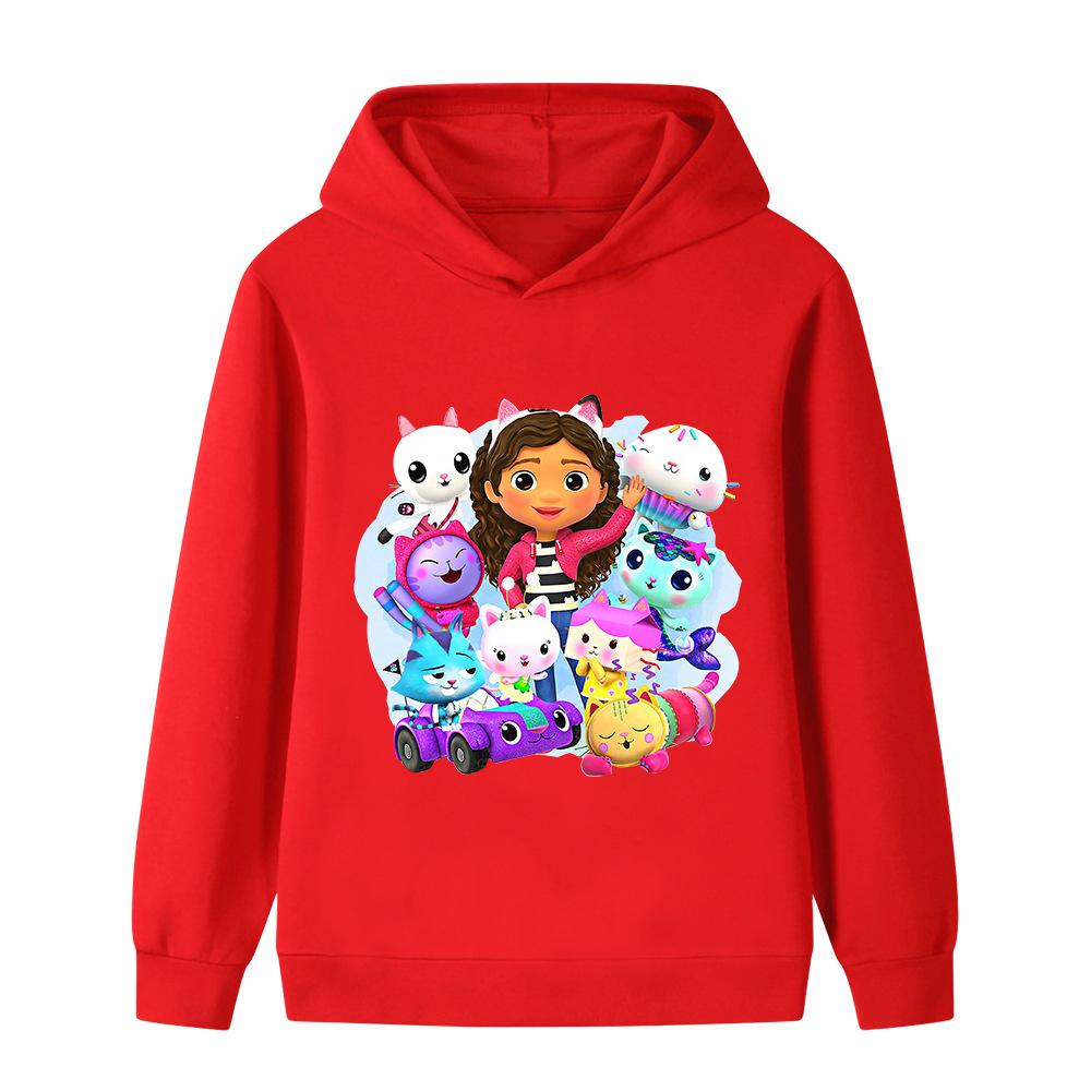 Fashionable and Cute Cartoon-patterned Hoodies for Boys and Girls, Warm Autumn and Winter Tops, Comfortable and Versatile