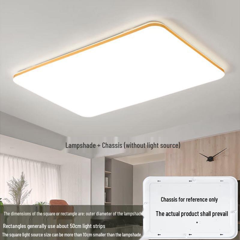 Acrylic Square and Round Ceiling Light Shade with Chassis, No Fixture Included, Free Shipping