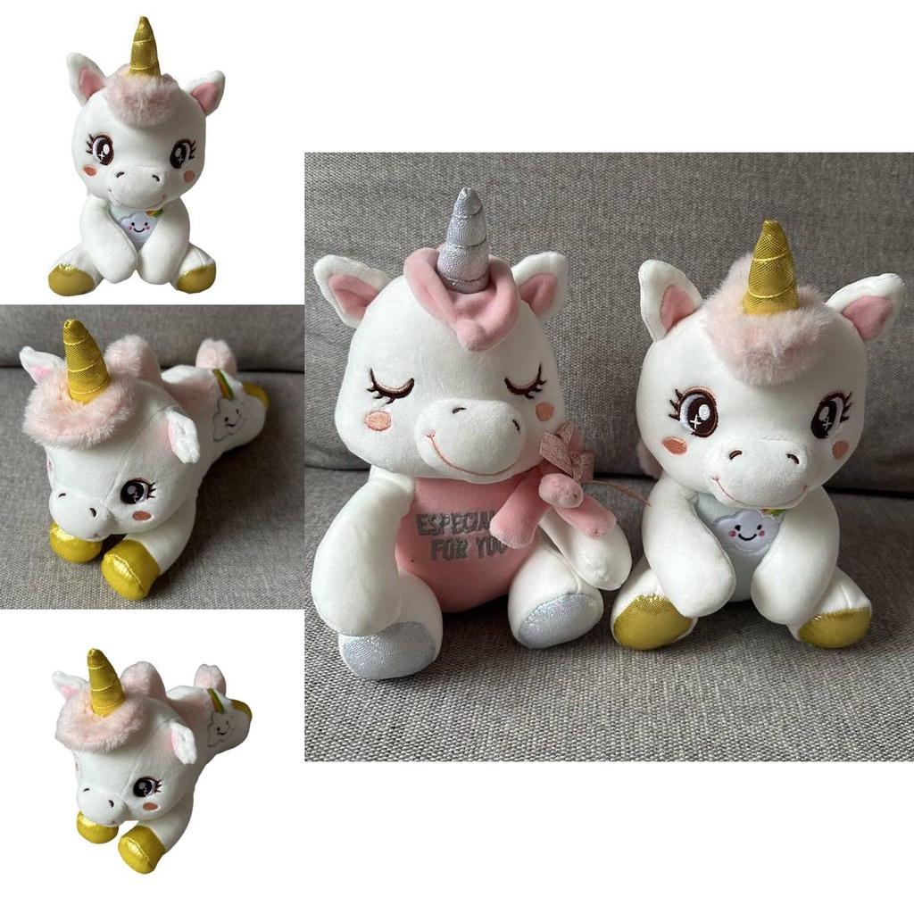 Cute Unicorn Plush Toy Doll With Soft Short Fur Perfect For Sleeping And Cuddling Ideal Gift For Kids 20cm Sitting Style