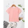 European sizes ''PAPA Told Me I Could'' Graphic Print Girls' Casual T-Shirt, Lightweight Comfy Short Sleeve Tee Cute Kids Tops