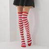 Damen Regenbogen Schwarz Weiß Gestreifte Overknee Oberschenkelhohe Gothic Strümpfe Niedliche Lolita Mädchen Cosplay Socken Halloween Weihnachten
