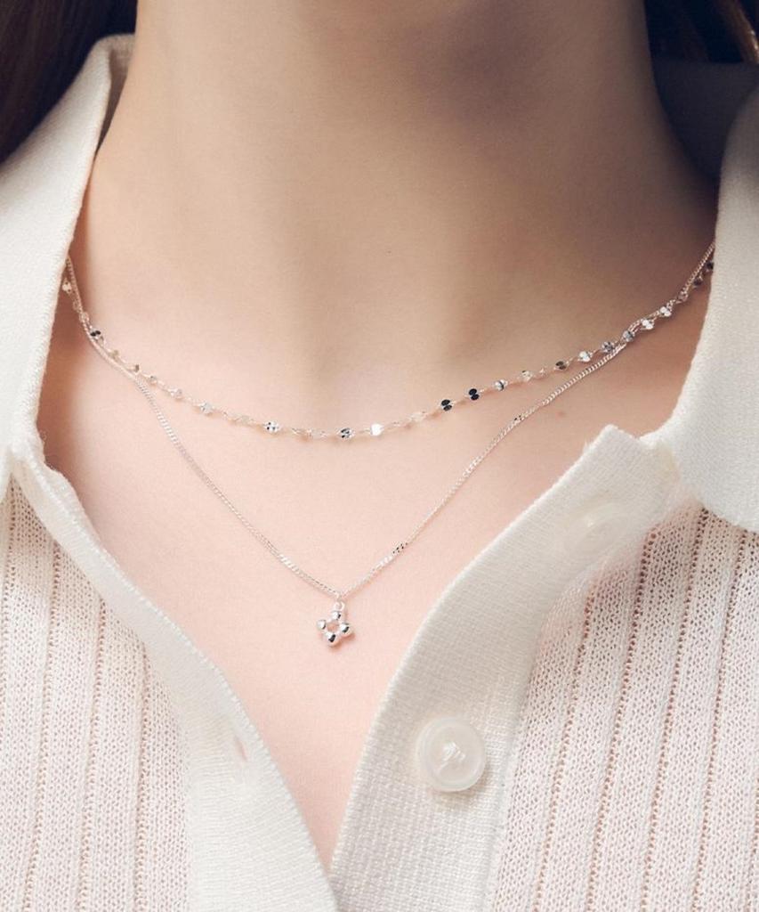 Dana Burton [925 Silver] Sparkle Crystal Necklace